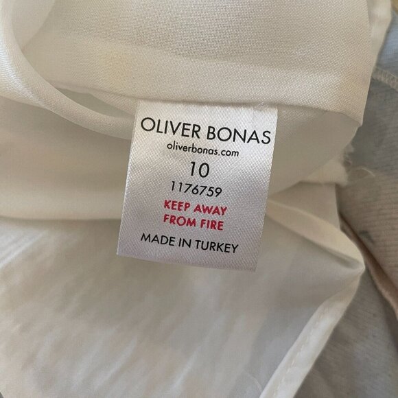 Oliver Bonas Abstract Artsy Shift Dress Womens 10 Colorful Pastel Geo Oversized - Picture 4 of 10